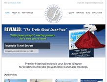 Tablet Screenshot of premiermeetingservices.com